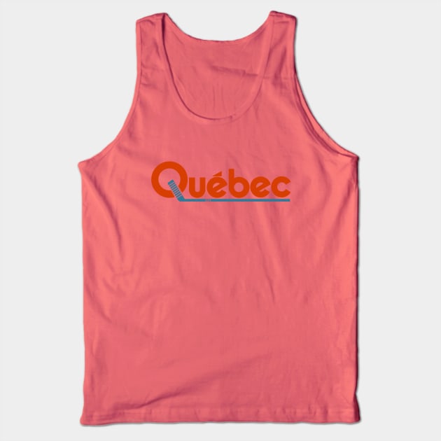 Defunct Quebec Nordiques Hockey 1976 Tank Top by LocalZonly